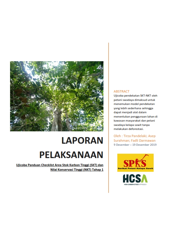 HCS-HCV Toolkit Testing Field Report Phase 2: Setawar Village, Sekadau Regency and Sungai Jaman Village, Sanggau Regency, West Kalimantan
